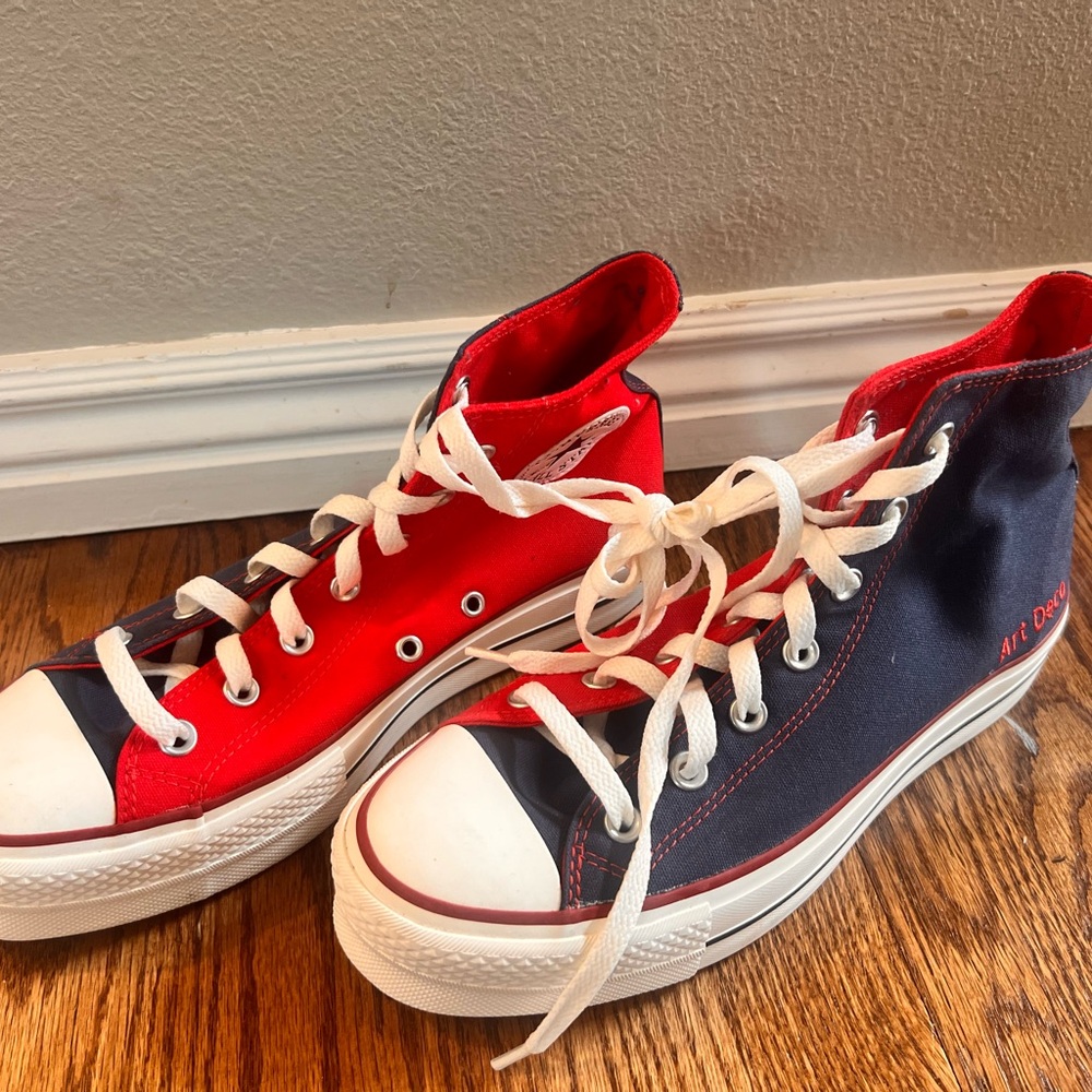 New! Converse You - Chuck Taylor All Star Platform High Top - Red, White, Blue